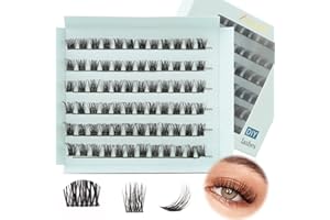 ‎OBEYALASH Sztuczne Rzęsy Cluster Lashes Thin Band Wispy Cluster Lashes DIY Przedłużanie Rzęs Cluster Lashes 12mm Eyelashes Cluster 10mm 14mm Lightweight and Soft by Obeyalash (DL09)