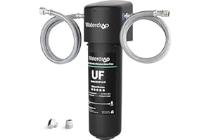 Waterdrop Filtre à eau 10UA-UF 0,01 μm ultra filtration sous évier, réduit le plomb, le chlore, le mauvais goût et les odeurs, 30000 Liters, connexion directe au robinet de cuisine