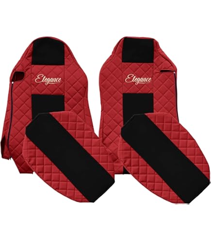 Set Stoelhoezen Scania Next Gen - Recaro - Normaal - (8) Zwart - (5) Grijs Truck Accessoires