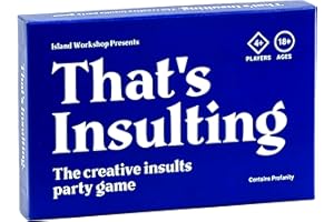 The Island Workshop That’s Insulting - Funny Insult-Generator Party Game for Adults - Make Up Funny Insults With Your Cards and Go Against Friends & Family (18+)