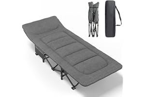 ATORPOK SHOP Lit de Camping Pliable Robuste pour Adultes,Charge Jusqu'à 250 kg, pour l'extérieur, Le Camping, Les Voyages, la Maison, etc