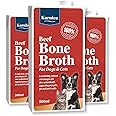 KARNLEA Pets Beef Bone Broth - 3x 500ml | 100% Real & Natural Liquid Bone Broth for Cats & Dogs | Nutritious High in Collagen & Protein for Healthy Joints, Gut, Digestion, Skin & Sickness Recovery
