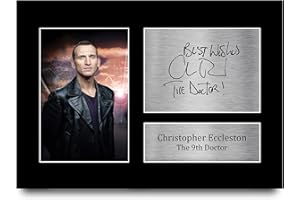 HWC Trading A4 Christopher Eccleston Dr Who Doctor Cadeaux Imprimé Signé Autographe Photo pour les fans d’émissions de télévision - A4