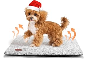 Mora Pets Manta térmica para Gatos Manta autocalentable para Gatos y Perros Cama termica Alfombra calefactora sin Electricidad y baterías 74 x 47 cm
