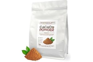 CACAO VENEZUELA DELTA Cacao V Delta Cacao Puro en Polvo Natural 1Kg - Polvo 10/12 Sin Azúcar, Sin Gluten, Sin Alérgenos, Vegano y No GMO - Antioxidante con Flavonoides para una alimentación Óptima