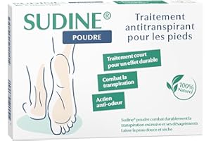 Sorifa Sudine Polvere - Trattamento contro l'eccessiva sudorazione dei piedi - Confezione da 6 bustine doppie