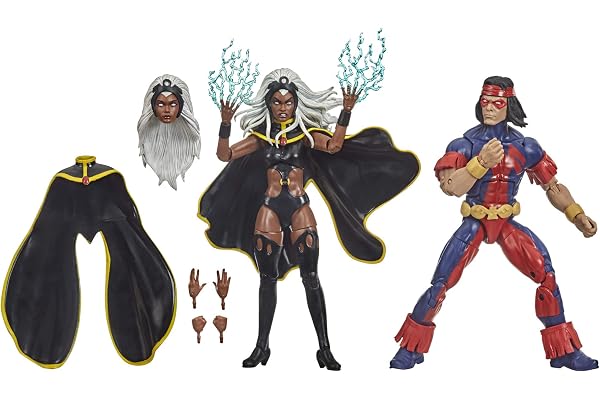 Hasbro Marvel Legends X-Men - Edition Collector - 2 Figurines 15 cm Storm et Marvel's Thunderbird