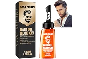 FANFALUV 2-In-1 Men Hair Wax Gel With Comb-Hair Gel Mens-Hair Styling Gel With Dip Comb-Men’S Hair Styling Gel For Natural Shine Lightweight Long Lasting Fluffy Invisible Texture For All Hair Types 100ml