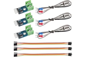AITRIP 3 Sets DC 5V MAX6675 Modul + K Typ Thermoelement Temperatursensor M6 für Arduino Raspberry Pi