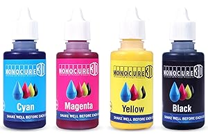 MONOCURE 3D Monocure3D 3DP-CMYK-SET CMYK Pigment Set Farben für DLP/SLA 3D Drucker Resin, 4x 30ml