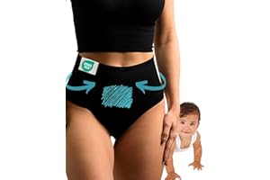 Mrs. Mum Kaiserschnitt Unterhose High Waist I Stützende Wochenbett Unterwäsche für Wöchnerinnen nach Geburt I Bauchweg & figurformend I Postpartum Recovery Panty I ÖkoTex zertifiziert I Made in EU