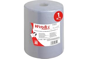 WypAll L20 EXTRA+ Paños de Limpieza 7301, 2 Capas, Rollo de Toalles de Papel Industriales, 1 Rollo x 500 Hojas (500 total)