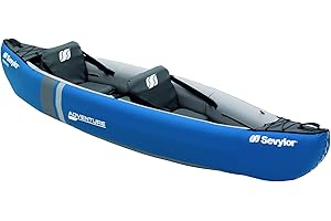 Sevylor Kayak Gonflable Adventure, Canoë Canadien 2 Places, Kayak de Mer, 314 x 88 cm