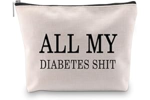 BNQL All My Diabetes Shit Bag Funny Diabetic Gifts Diabetes Tragetasche Diabetic Reisetasche Geschenk für Diabetiker Notfall Patienten Diabetiker Reisetasche Beutel