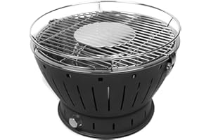 Barbecue portable Mapa Grill - Charbon de bois - 35cm de diamètre - sans fumée (Gris anthracite)