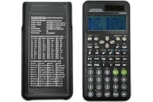 DAKEXIONG Calculatrice Scientifique Compatible avec FC-991ES Plus-2ème Édition avec 417 Fonctions pour Fournitures de Rentrée Scolaire,étudiants,Enseignants,Affaires,Bureau,Maison,Noir