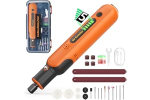 Strumento Multifunzione - Ashfly 8V 2.2Ah Utensile Rotante con 74 Accessori, 5000-25000RPM, 5 Velocità Regolabile, Elettrico Mini Trapano per Incisione, Taglio, Foratura, lucidatura, Pulizia,Fai da te