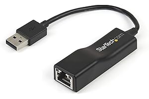 StarTech.com USB 2.0 RJ45 Fast Ethernet, adapter sieciowy USB 2.0 10/100 Mbit w kolorze czarnym