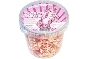 Wegmann´s Buntes Premium Popcorn | frisch geröstet im Eimer - (Rosa Zweihorn - Popcorn)