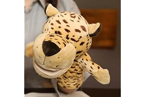 LOMTRATS Marionnettes à Main Mobiles à Bouche Ouverte pour Enfants, Loup, Lion, etc., parfaites pour raconter des Histoires, l'enseignement, l'école Maternelle, Les Cadeaux d'anniversaire