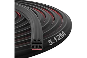 NAYOTAA Joint Porte Voiture, 5.12M Joint de Porte Voiture Joint Caoutchouc Adhesif, Joint Fenetre Isolation pour Voitures, Bateaux, Véhicules Récréatifs, Camions et Applications Domestiques