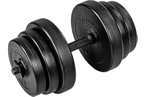 ‎MOVIT MOVIT Kurzhantel Set, Varianten 1x10 bis 1x20 kg, Stangen gerendelt mit Sternverschlüssen