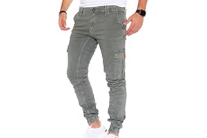 Styleko Herren Hosen Cargohose Herren Casual Slim Fit Cargohose aus Baumwolle Outdoorhose männer Chino Hose Freizeithose Jogging treckking Hose Sporthose|6 Taschen 8002