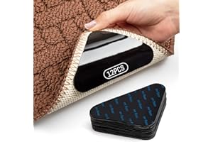 PAIVSUN Teppich Antirutschunterlage,12 Stück Antirutschmatte für Teppich,Dreieck Anti Rutsch Teppichunterlage Rutschmatte für Teppich,Wiederverwendbarer teppichstopper