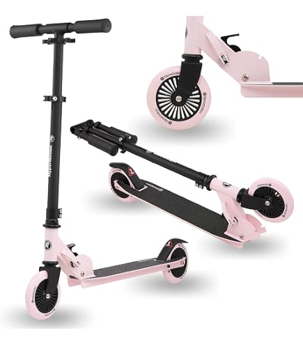 Trottinette Enfant Kinderkraft Freely - Pliage Rapide 3 Ans+ Jusqu'à 100 Kg - Roues Polyuréthane 20 Cm - Bleu