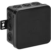 Miratic IP54 Outdoor Waterproof Box &ndash; Cable Box &ndash; Waterproof Connection Box with CLICK Surface 75 x 75 x 41 mm &ndash; Waterproof B