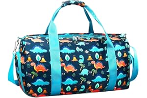 RHCPFOVR Sac de Sport pour Filles,Licorne Sac de Voyage de Nuit Sac de Transport pour Gym Sport Danse avec Compartiment à Chaussures et Poche Humide