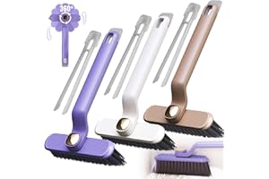 LeuKoles 3 Stücke Fugenbürste Bad Fugenreiniger - Hartborsten Fugenreinigungsbürste - Reinigung von Wand- und Bodenfliesen-Reinigungsbürste zur Fugenreinigung in Bad, WC, Küche usw