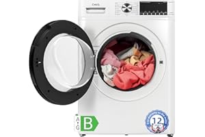 CHiQ CFL100-14586IM3XBWU, Freestanding Washing Machine, 10KG, Front Load, Slim, Space Pro, 1400RPM, 16 Washing Programs, BLDC Inverter Motor, Steam Wash, Quick Wash, White