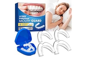 BODIIWULIU 4 Piezas Bruxismo Dental Noche, Kit de Protección Dientes, Uarda Dental Para Dormir,Protector Bucal Para Rechinar,Para Bruxismo Roncar,Mejora la Del Sueño(2 cm de alto)