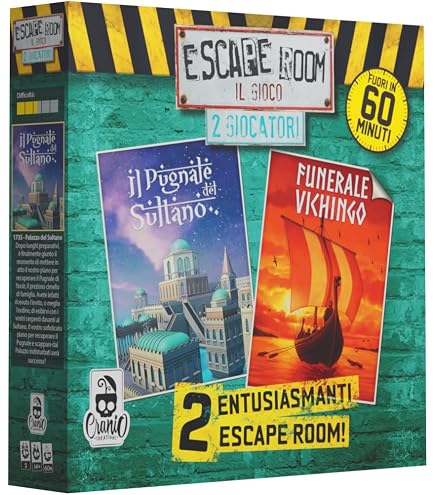 Escape Room 2 Player Classic - Skull Creations Horror Edition Board Game For Two (Blue) - View #12