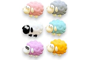 RATASK Fridge Magnets, Cute Sheep Animal Fridge magnets, Pack of 6