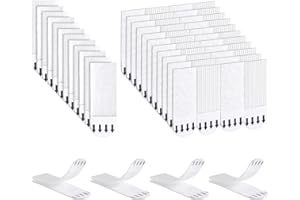 Ainiv 32 pary (64 paski) samoprzylepne paski do zawieszania obrazów, bardzo mocne 45 mm x 15 mm, dwustronne taśmy montażowe na haczyki, podkładki mocne, usuwalna taśma do mocowania na ścianie, do okularów, metal