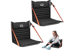 ‎ONTYZZ ONTYZZ Stadionsitze Aufblasbares Stadion Sitzkissen mit Rückenlehne Leichter Bodenstuhl Tragbares Polster Wasserdicht Outdoor Klappstühle für Picknick Konzerte Garten Balkon Fischerei Camping Stühle