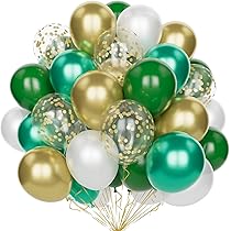 Palloncini Verde Salvia, Oro E Bianchi - 60 Pezzi 30cm Per Compleanni, Matrimoni E Feste - Foto 7