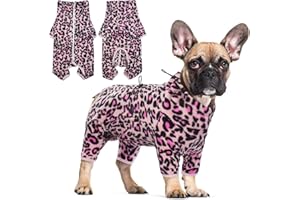 Hjyokuso Cappotto per Cani Pigiama Pullover in Morbido Pile Gilet Antivento Caldo e Freddo per Animali Domestici Tutina Accogliente Tuta Abbigliamento Abbigliamento per Cani di Taglia Piccola e Media