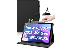 KATUMO Coque Étui pour Lenovo Tab M10 3rd Gen 10.1 Pouces 2022 TB328 Ultra Mince Cuir Housse Protection avec Magnétique Smart Folio Étui Flip Case pour Tablette M10 3e Génération Book Cover