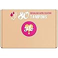 FLO Tampons, Regular with Applicator, Made from 100% Organic Cotton, Biodegradable & Ultra-Absorbent - 80 Regular Tampons
