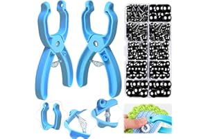 azttior 150 Pezzi Occhi di Sicurezza per Amigurumi e Crochet + 150 Rondelle + Utensile di Montaggio, Occhi per Amigurumi, Pupazzi, Bambole, Safety Eyes Amigurumi (6/ 8/ 9/ 10/ 12 mm)