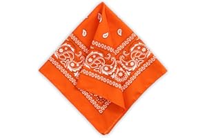 Tough Headwear Large Bandana Handkerchief - Head Bandannas for Men & Women - Cowboy Bandana Packs - Paisley Bandana Set
