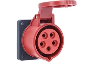 as - Schwabe 60440 CEE Skrzynka Montażowa, 400 V 16 A 5-Biegunowy 6H, 75 mm Długość x 75 mm Szerokość