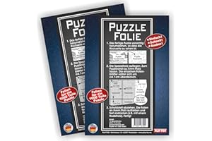 Play-Too 2er Set Puzzlefolie 20 Blatt! Puzzlekleber! Einfach! Schnell! Sauber! hält Superfest! Optimal für 2 x 1000 Teile oder 4 x 500 Teile Puzzle Made in Germany