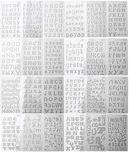 Yuanzi Schablone Alphabet Form Zahlen Buchstabe Malerei Zeichnung Notebook Tagebuch Fur Kinder Amazon De Kuche Haushalt Wohnen