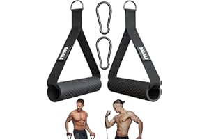 ‎BREAKING LIMITS BREAKING LIMITS Kabelzug Fitness Griffe mit Extra Karabinern - 2 rutschfeste, Schweißresistente TPR Griffe für Kraftstation, Fitnessbänder & Crossover Geräte - Nylonbänder mit Nahtverstärkung