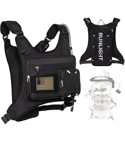 Hardloopvest - Reflecterend Running Vest - Veilig Hardlopen In Het Donker Inclusief 500ml Bidon