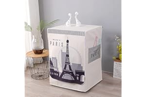 BaoT8YLu Waschmaschinenabdeckung, waschmaschinenbezug,automatische Waschtrocknerabdeckung zum Schutz der Frontlader-Waschmaschine(Eiffel Tower,L Size 60 * 60 * 85cm)